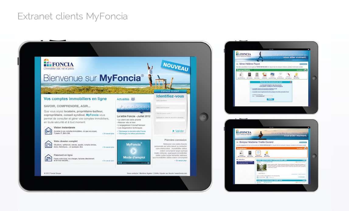Extranet clients MyFoncia