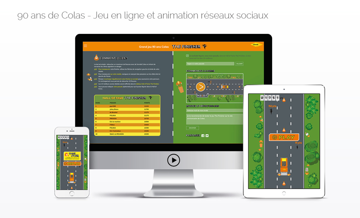 90 ans Colas jeu en ligne