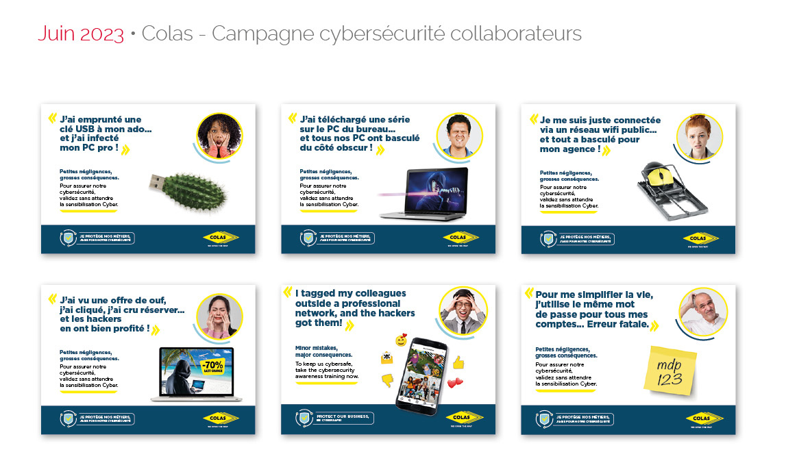 Juin 2023 • Colas - Campagne cybersécurité collaborateurs